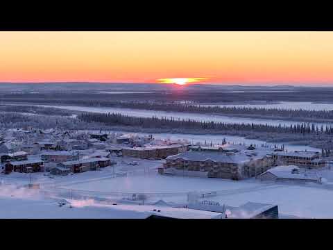 Inuvik's Sunrise After 30 Days of Polar Night