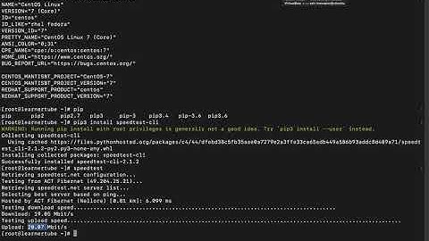 Perform Internet SpeedTest from Linux Command Line (CLI)