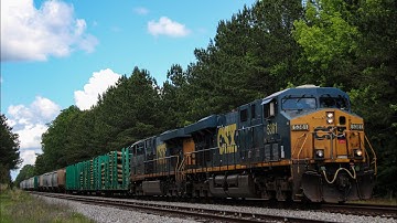 CSX ES40DC 5381 leads CSX L636 at Shands 5/13/25
