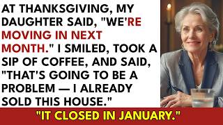 At Thanksgiving Dinner, My Daughter Said, We're Moving In After New Year's. She Didn't Know I'd...