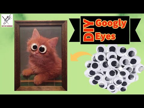 DIY Googly eyes at home  craft with medicine warp 