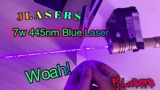 JLasers 7w 445nm titan undboxing/review