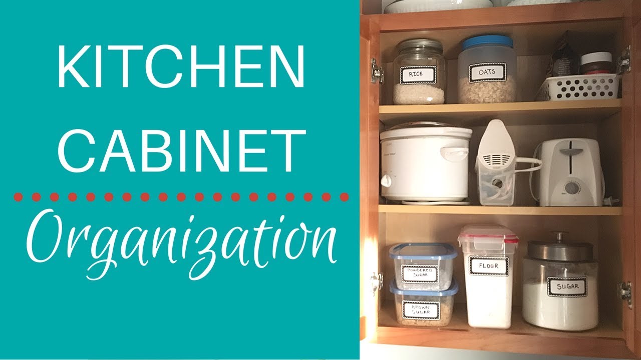 ORGANIZE WITH ME! - KITCHEN CABINET - DIY & Decor Organization