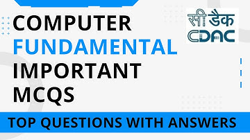 Computer fundamental MCQs |Most Important Questions | CDAC-CAT Preparation | Computer fundamental