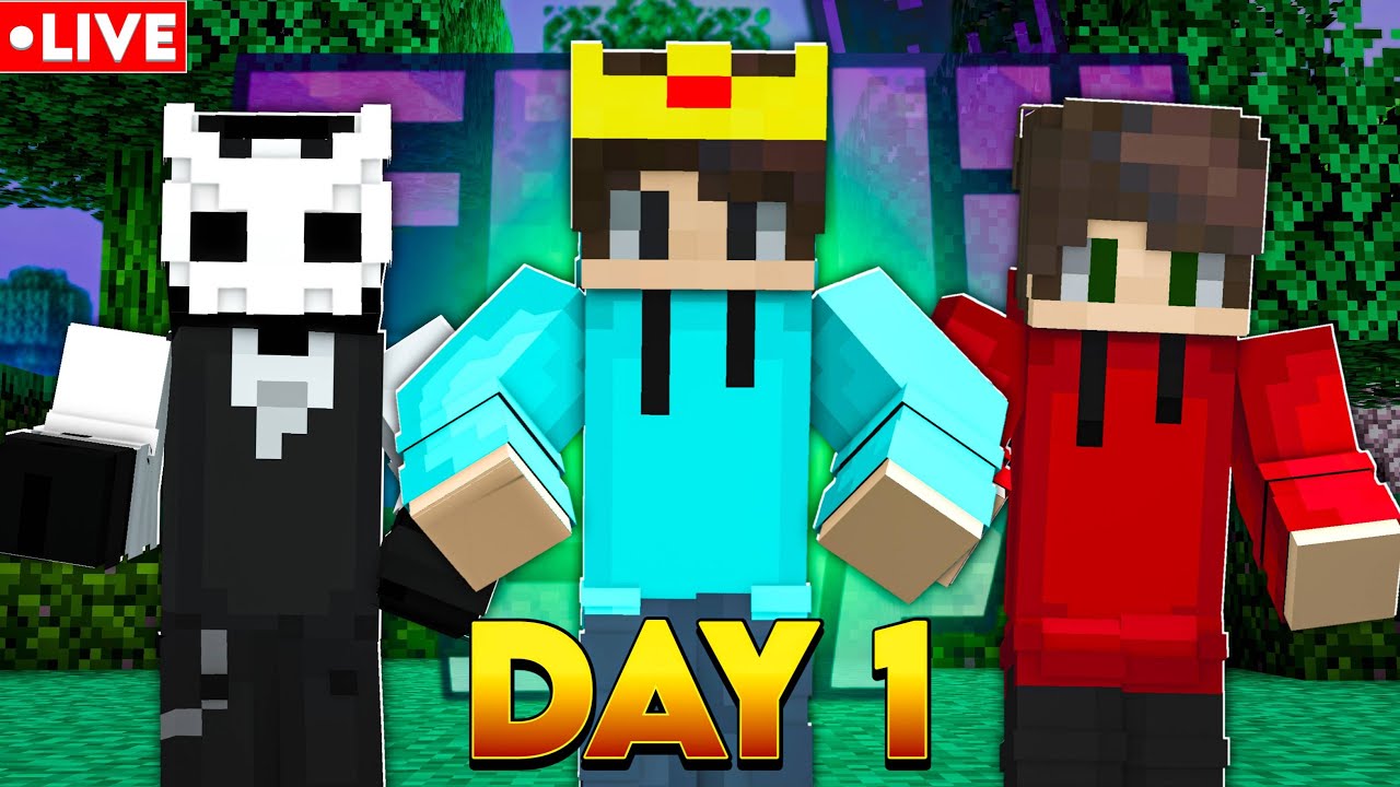 Day 1 in Flux Smp | Live NOW 🤯