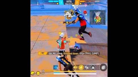 Free fire 🔥 Ump Only red number 1vs4 #shortsfeed #freefireshorts