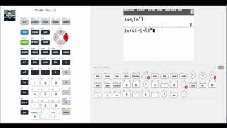 TI-84 CE Tutorial 10 Logarithmic Functions with Various Bases