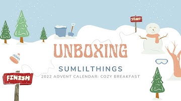 UNBOXING: SumLilThings 2022 Stationery/Planner Christmas Advent Calendar - Cozy Breakfast