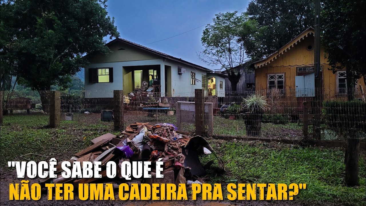 PERDERAM TUDO NA GRANDE ENCHENTE, FICARAM APENAS COM AS ROUPAS DO CORPO!