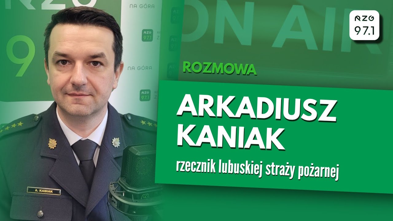 st. kapitan Arkadiusz Kaniak, rzecznik lubuskiej straży pożarnej