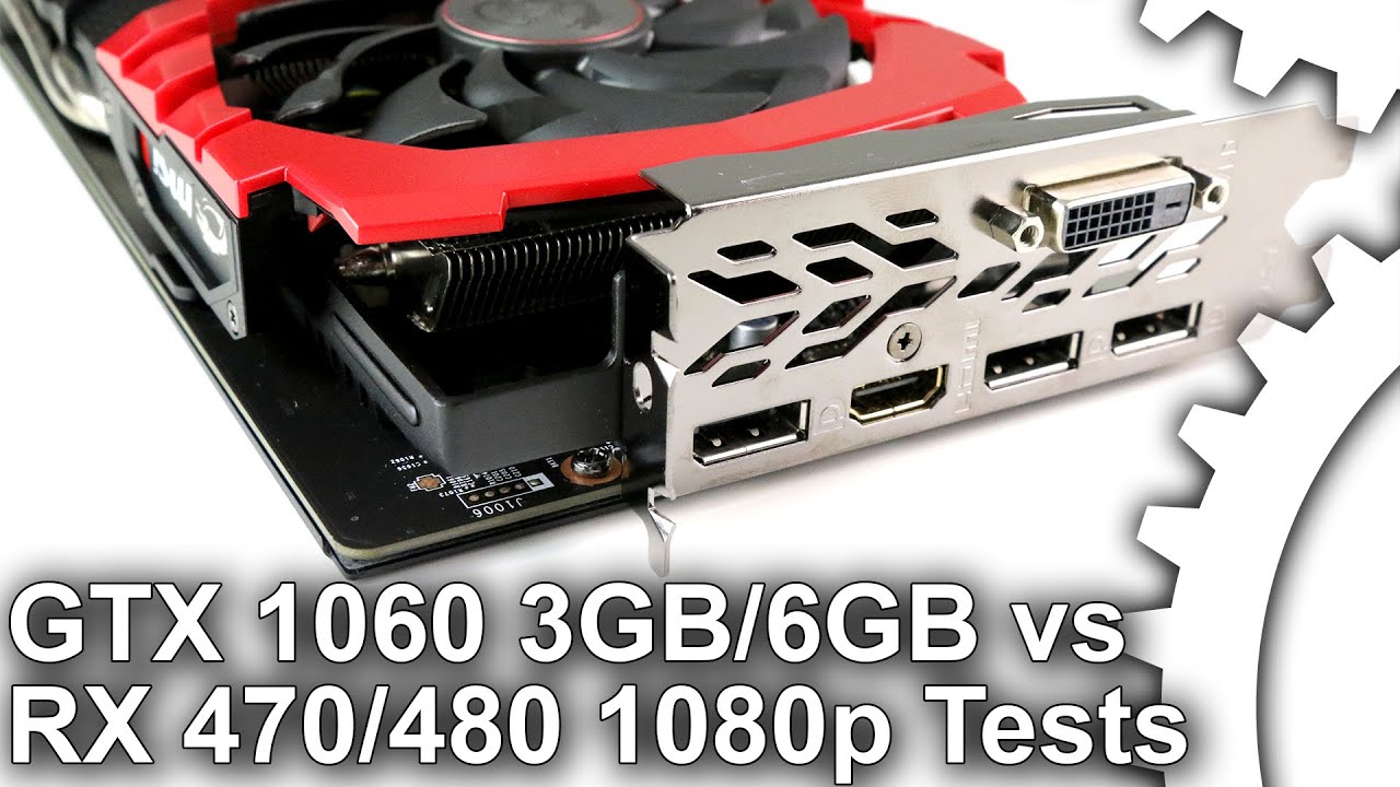 1060 3GB vs 1060 6GB/ RX 470/ 480 1080p Gaming Benchmarks - YouTube