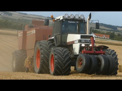 Case 2294 Baling Big Bales w/ Hesston 4900 Baler | PURE SOUND | Harvest 2018 | DK Agri