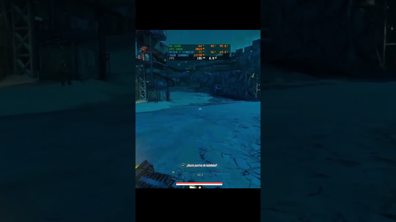 Borderlands 3 VS RX 6600 en gráficos muy bajo. 