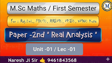 rajasthan university Msc previous, topology,lebesgue measure, topology for msc previous mathematics