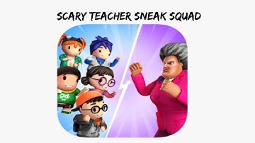Scary teacher sneak squad partners in prank(traps & traps)#musicgame #gaming #gameplay #games