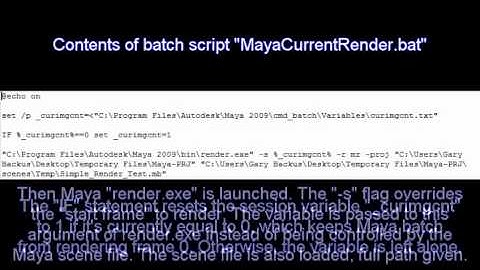 Maya Rendering - Batch Script Automation Controlled by CPU Temperature
