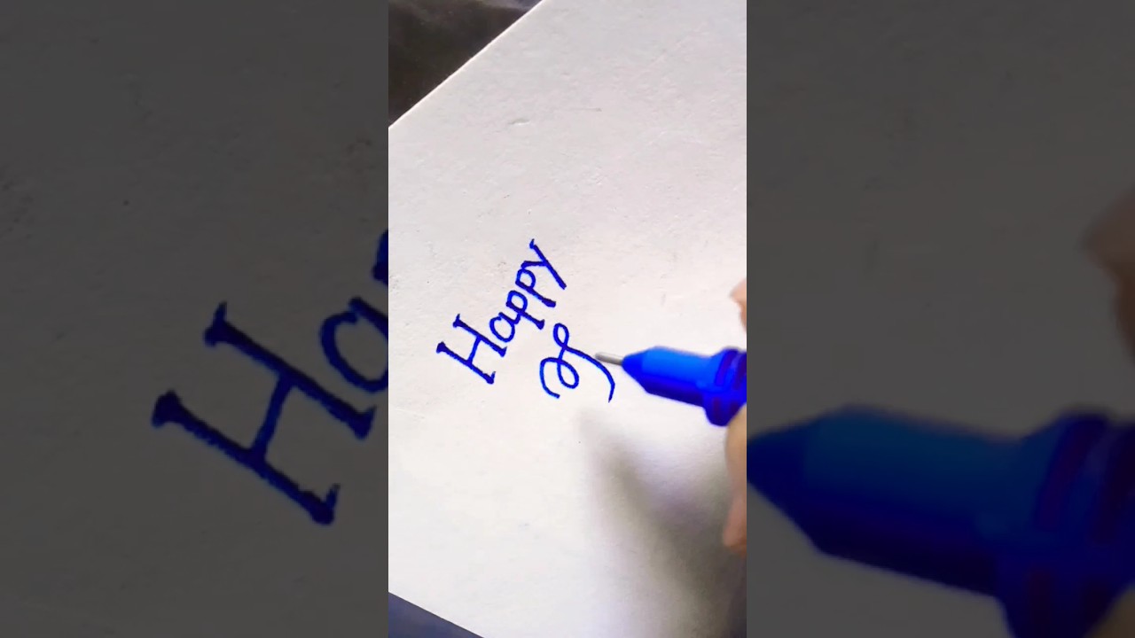 Happy taddy day-how to write in cursive handwriting