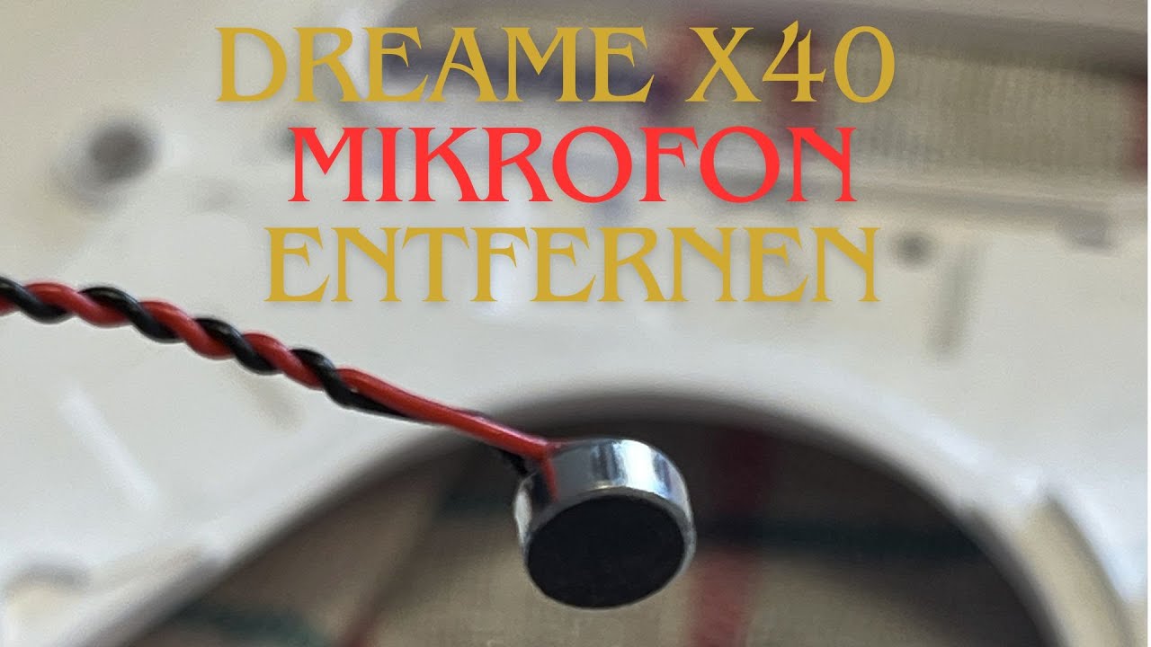 Watch Dreame X40 Ultra - Mikrofon ausbauen on YouTube