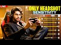 🔴 [LIVE] HEADSHOT SENSI ON 😡 Top 1 BR-Rank 👑 | Serious Gameplay | Free Fire