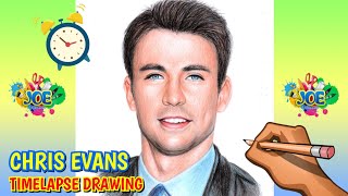 Chris Evans Drawing - Timelapse Drawing by Joe