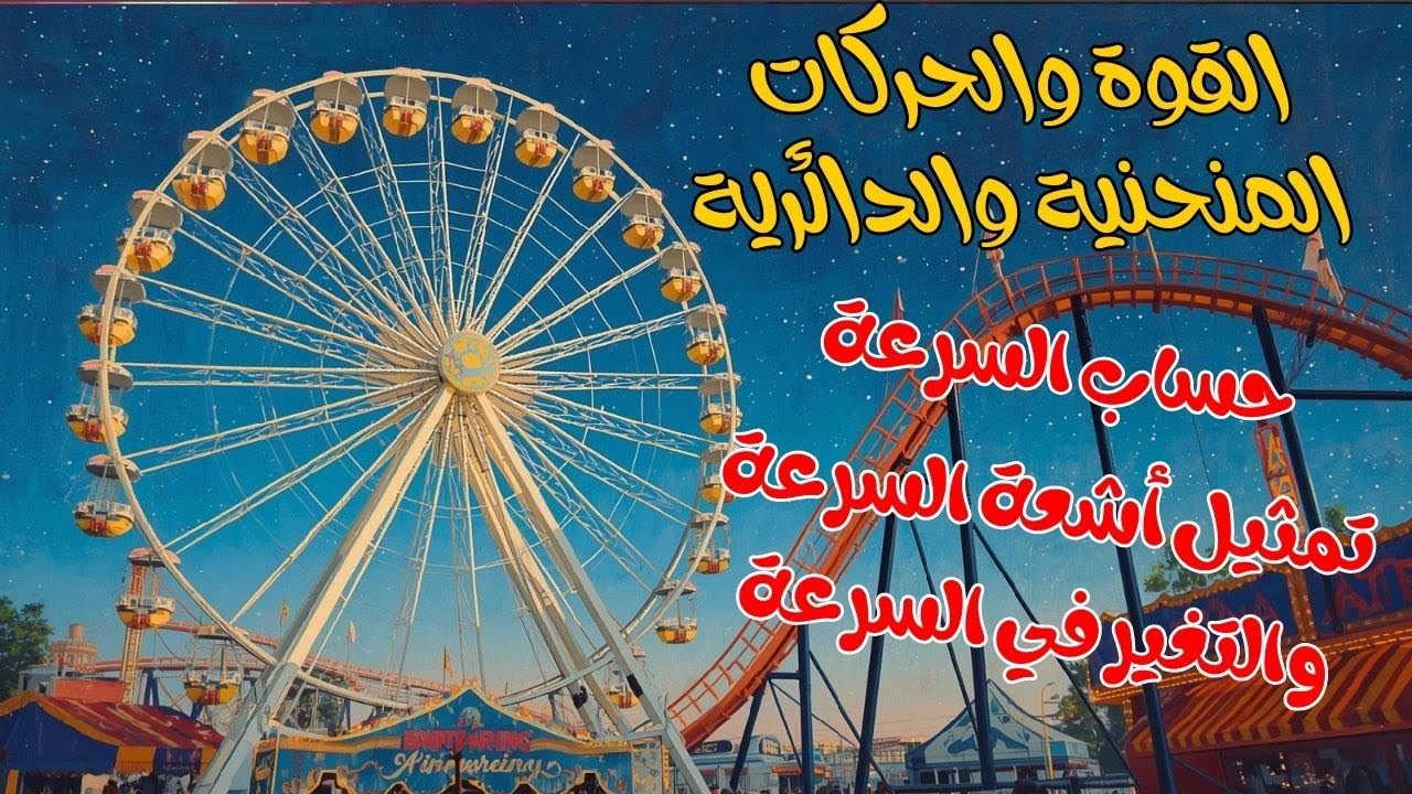 دليلك لتمثيل وحساب السرعة والتغير في السرعة وخصائص القوة | القوة والحركات المنحنية | أولى ثانوي