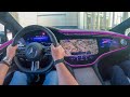 FIRST 2022 Mercedes EQS POV DRIVE! Full Electric S-Class Luxury Sedan Drive + Exterior Walkaround