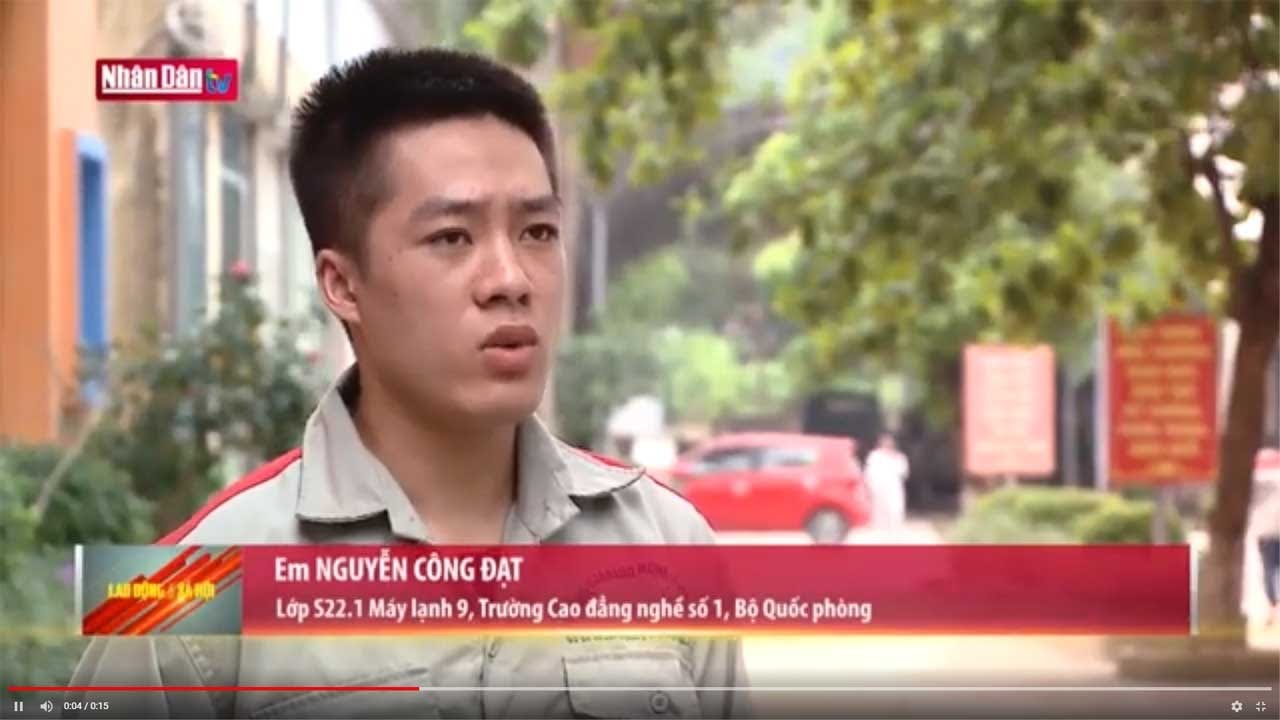 Sinh viên Nguyễn Công Đạt khóa K9 - YouTube