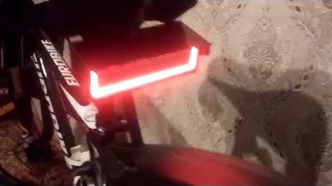 Стоп сигнал, габарит, поворотники для велосипеда на Arduino и матрицах 8*8 MAX7219