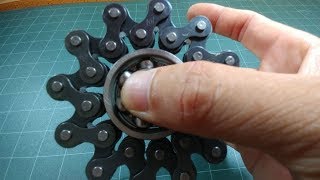 HOW TO MAKE A FIDGET SPINNER with Bicycle chain - Fidget Spinner DIY: Easiest and Cheapest