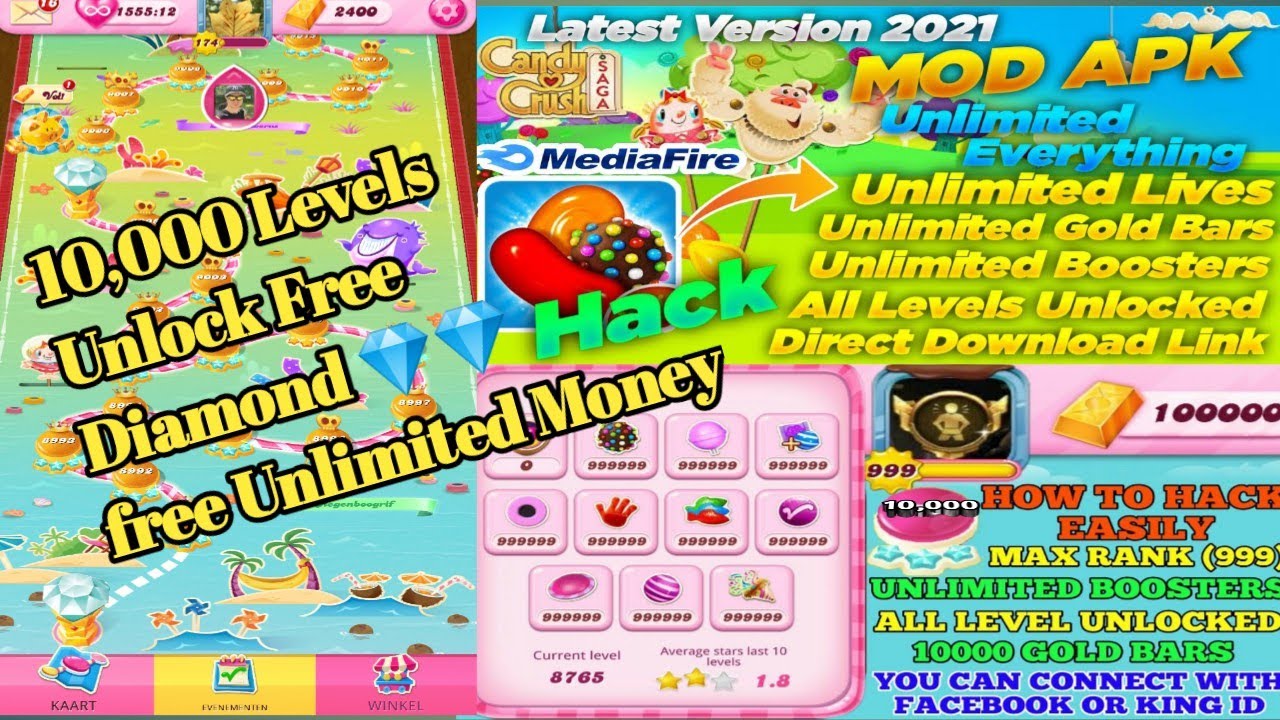 CANDY CRUSH SAGA Mod APK 2022 // Unlimited Money Unlimited