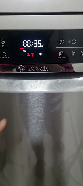 Bosch Dishwasher Series 6 SilencePlus Error Sound.