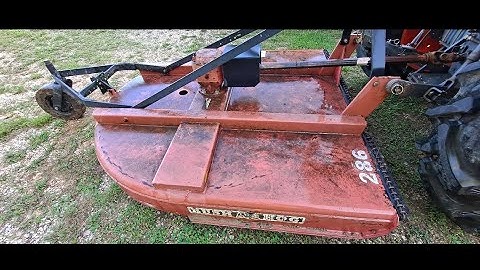 Bush Hog Problem-Keeps Slowing Down And Won