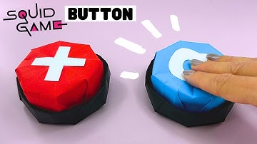 Origami Squid Game, how to make Squid Game paper button toy
