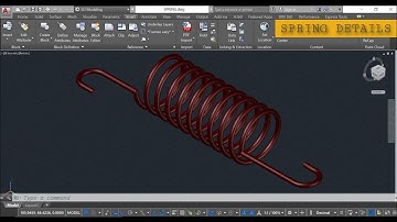 SPRING DETAILS (3D Autocad Drawing)