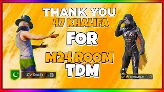 47 Khalifa vs 47 Star yt | 1v1 M24 TDM | trying Eyeshot one of The Best Pakistani sniper|| #47staryt