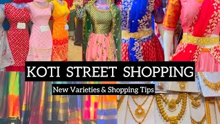 Koti street shopping in Hyderabad / sultan bazar street shopping in Hyderabad street shopping