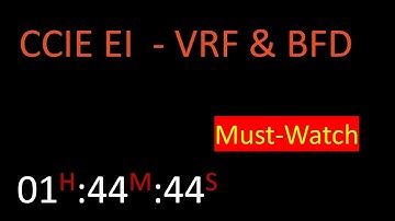 CCIE EI - Routing Basics | VRF | BFD