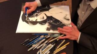 「DCコミック」の伝説的アーティスト！　ジム・リー氏の超絶テクニックPart.2【ワンダーウーマン】／Jim Lee draws "Wonder Woman"
