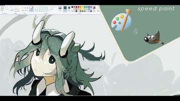 (SPEEDPAINT ILLUSTRATION) Drawing on Ms Paint + Gimp (@Modercated