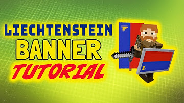 Minecraft: Wie man die Flagge von Liechtenstein macht | Liechtenstein Flag Banner Tutorial 🇱🇮