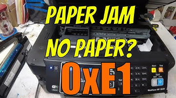 Phantom Epson Paper Jams - Error 0xE1 & Printhead Stops Left