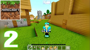 Minecraft: Pocket Edition - Gameplay Walkthrough Part 2, Build House, (iOS , Android)