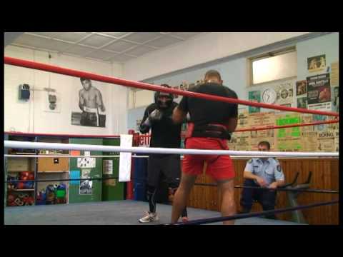 Sparring John Hopoate/Solomon Haumono 1