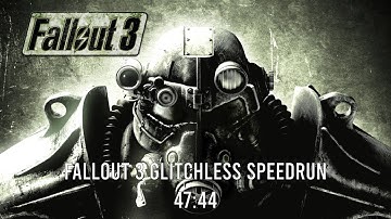 Fallout 3 Glitchless Speedrun 47:44 (Fourth Published Run)