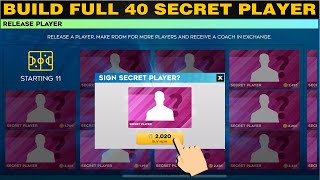 DLS 24 | Build full 40 thẻ bí ẩn SECRET PLAYER | Thay đổi mới khó đoán