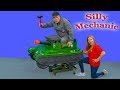 Assistant has the Silly Mechanic Work on her Ride On Tank