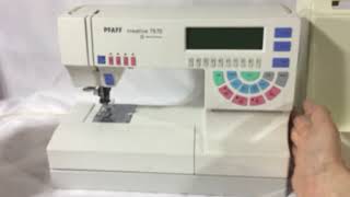 FOR REPAIR Pfaff Creative 7570 Sewing Embroidery Machine (Broken Display)