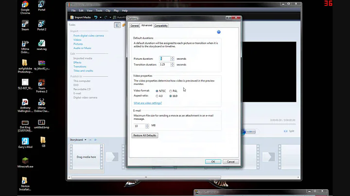 How to make videos widescreen in Windows movie maker