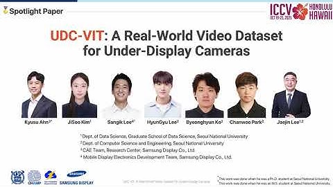 [ICCV 2025 Spotlight Paper] UDC-VIT: A Real-World Video Dataset for Under-Display Cameras