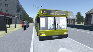 Proton bus simulator МАЗ 107.065 карта Гостомысл